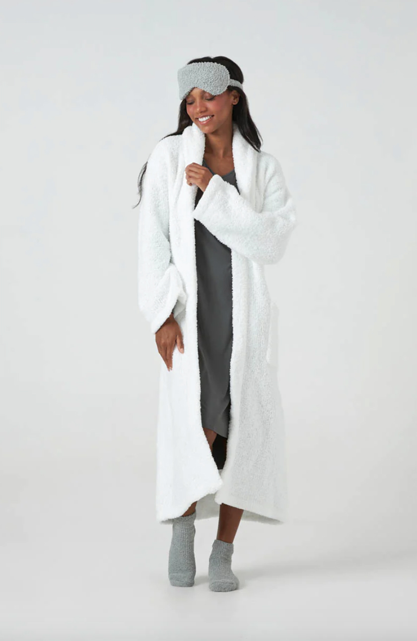 TWO WAY LONG SLEEVE DRESS パジャマ【Kashwere】 kash whitemodelwoman840.jpg